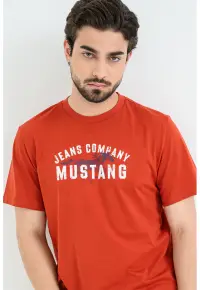 Tricou cu logo Austin - Alb/Caramiziu