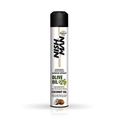 Spray - NISH MAN - pentru stralucire - Olive Oil + Coconut - 400 ml
