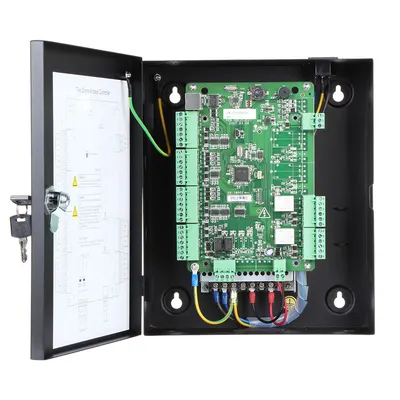 Centrala control acces pentru 2 usi bidirectionale Hikvision DS-K2802, 10.000 utilizatori, 50.000 inregistrari, Wiegand