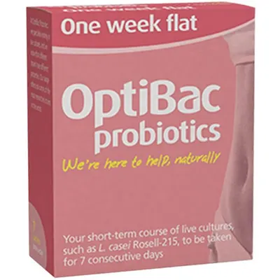 One Week Flat Probiotic, 7 pliculețe, Optibac