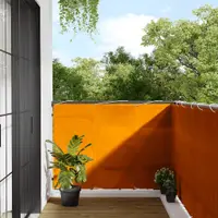 vidaXL Paravan de balcon portocaliu 120x800 cm 100% poliester Oxford