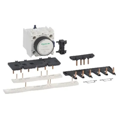 Kit pentru asamblarea demarorului stea-triunghi, pentru 3 contactoare LC1D09-D38 identice n stea, cu bloc temporizator