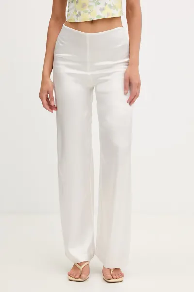 Bardot pantaloni palazzo pentru femei, din vâscoză