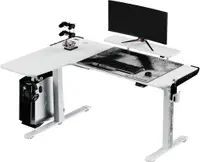Birou gaming Ultradesk - Winger, alb