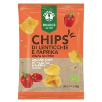 Chipsuri fara gluten cu linte si paprika, 40g, Probios