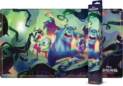 Covoraș pentru jocuri de cărți Ravensburger - Disney Lorcana TCG: Attack of the Vine! - Monsters Inc, Mike Wazowski, Sulley, and Boo