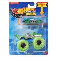 Set 2 vehicule, Hot Wheels, Monster Truck, Crocovile, 1:64, JJT63