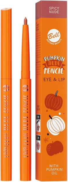 Bell Creion de ochi și buze cu extract de dovleac Pumpkin Nude, 0.25 g