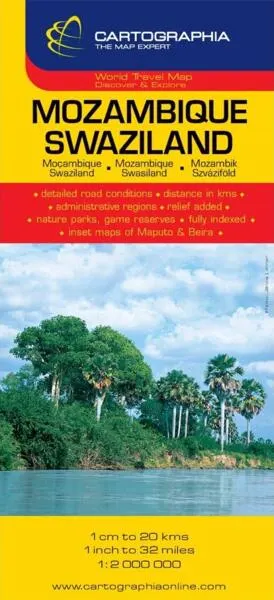 Hartă rutieră Mozambic - Paperback - ***