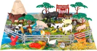 Set de figurine Cypress - Animale sălbatice, cu covoraș de joacă