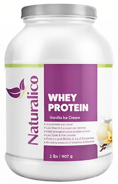 Whey Protein, înghețată de vanilie, 907 g, Naturalico