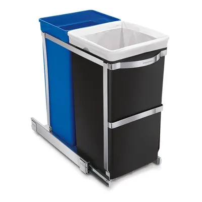 Coș de gunoi din plastic 35 l Dual - simplehuman