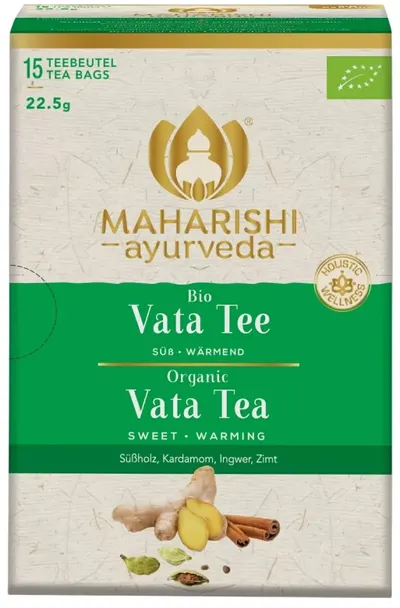Ceai organic pentru Vata Dosha, 15 pliculețe, Maharishi Ayurveda
