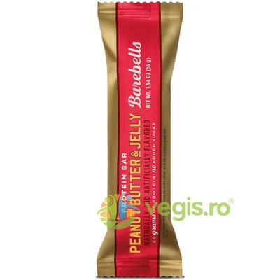 Baton Proteic cu Aroma de Unt de Arahide si Jeleu Fructat 55g