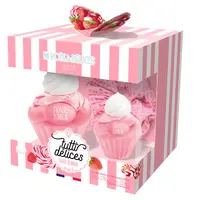 Set cadou dama Tutti Delices Fraise Bonbon, Corania | EDT 50 ml + EDT15 ml + accesoriu par