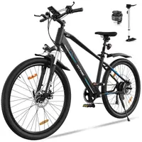 Bicicletă electrică MTB 26" 250W, baterie 36V 12Ah, autonomie până la 90 km