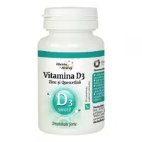 Vitamina D3 5000UI cu Zn si Quercetina, 30 comprimate, Dacia Plant