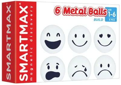 Joc de constructie magnetic - SmartMax (6 bile metalice)