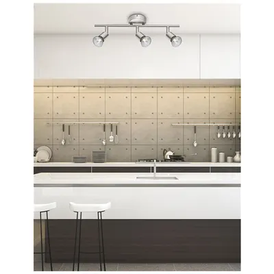 Spot Baza Satin Nickel Metal LED GU10 3x5W IP20 Fara bec