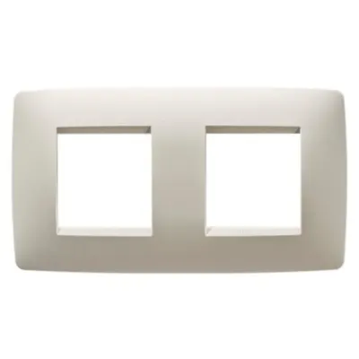 Placa ornament CProiector HORUS ONE - IN TECHNOPOLYMER - 2+2 modul HORIZONTAL - IVORY - CProiector HORUS