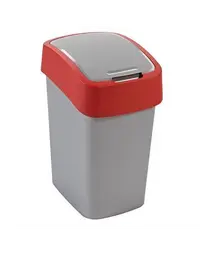 CURVER Cos de gunoi "FLIP BIN" 25 L argintiu/rosu