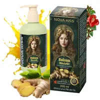 Balsam BioActiv cu Ghimbir Impotriva Caderii Parului, Efect Regenerator si Densificator, Revitalizeaza in Profunzime, Premium, NOVA KISS , 300 ml