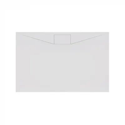 Cadita de dus dreptunghiulara, din marmura turnata, alba, 100x90x3.5 cm, pentru inzidire, KolpaSan Acro