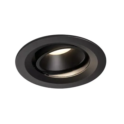 Spot incastrat, NUMINOS MOVE M Ceiling lights, black Indoor LED recessed ceiling light black/black 4000K 55° rotating and pivoting