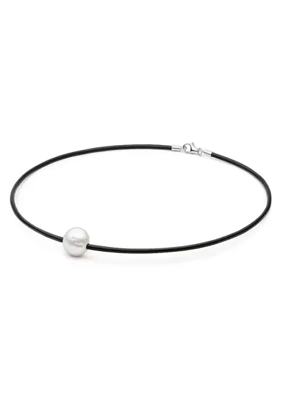 Colier argint choker cu perle naturale - Rebelle