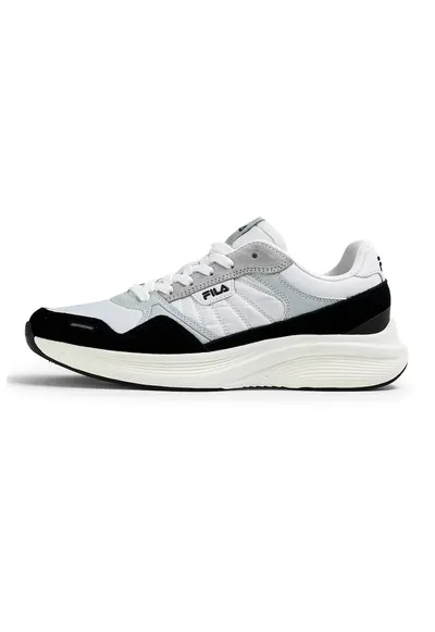 Pantofi sport cu garnituri de piele intoarsa Skyleap - Alb/Negru/Gri deschis