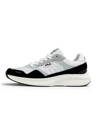 Pantofi sport cu garnituri de piele intoarsa Skyleap - Alb/Negru/Gri deschis