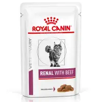Set 12 buc x 85 gr Hrana dietetica pentru pisici Royal Canin Renal cu vita