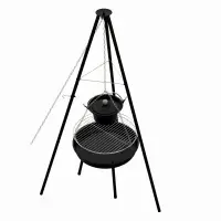 Gratar pe carbuni KLUGMEISTER KY23020A, material otel, suspendat, cu trepied, diametru 49 cm
