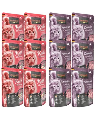 LEONARDO Finest Selection 12x85 g mix arome vitel cu morcov si iepure cu merisor