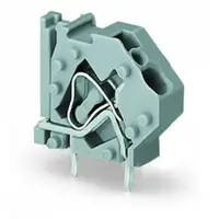 Stackable PCB terminal block; 4 mm²; Pin spacing 7.5 mm; 1-pole; suitable for Ex-e applications; CAGE CLAMP®; commoning option; 4,00 mm²; light gray