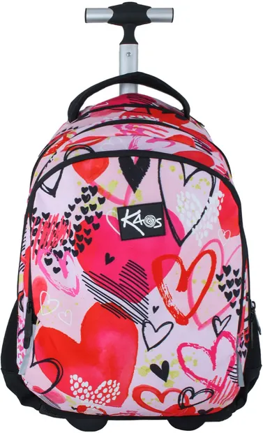 Rucsac cu roți Kaos 2 în 1 - Heart Queen