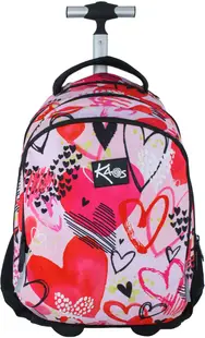 Rucsac cu roți Kaos 2 în 1 - Heart Queen