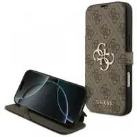 Husa pentru Apple iPhone 17 Pro Max, Guess, 4G Metal Logo, Maro