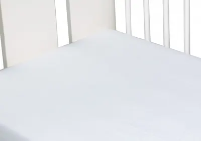Cearceaf din bumbac cu elastic 120x60 cm Alb
