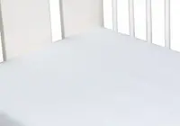Cearceaf din bumbac cu elastic 120x60 cm Alb