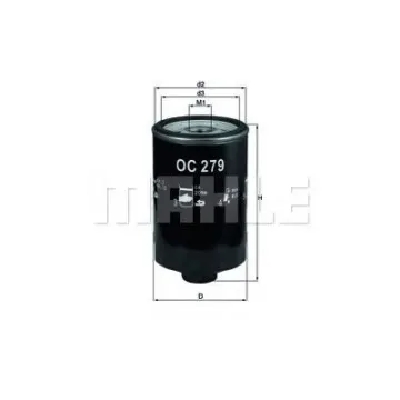 Filtru ulei MAHLE ORIGINAL OC 279