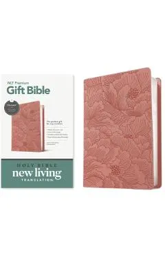 Premium Gift Bible Nlt, Filament Enabled (Leatherlike, Dusty Pink Petals, Red Letter)
