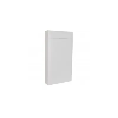 Practibox S dulap aparent cu bara de nul - Usa alba - 4 randuri - 18 module per rand