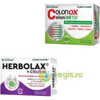 Pachet Herbolax + Crusin 20cps + Colonox Colon Detox 30cps