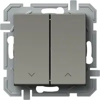 Logiq Intrerupator Storuri Dublu 1P 10A 250V Titan, TEM Modul TEM-SQ52TINT09XO-U