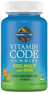 Garden of Life Vitamin Code Kids Multi cu Fier, 90 tablete masticabile