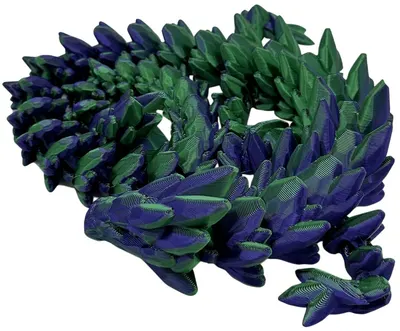 3D Print 3D Morph Lab - Dragon, Gemstone, albastru-verde