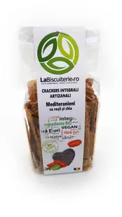 Crackers - Mediteranieni cu rosii si chia