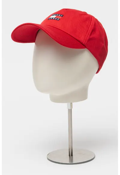 Sapca baseball de bumbac organic cu logo Heritage - Rosu