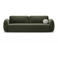 Canapea verde extensibilă/cu spațiu de depozitare cu tapițerie din chenille 262 cm Tonale – Cosmopolitan Design